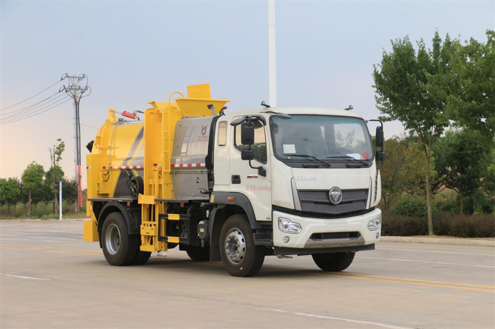 10方餐廚垃圾車-福田瑞沃國六10方廚余泔水餐廚垃圾車廠家（方罐）